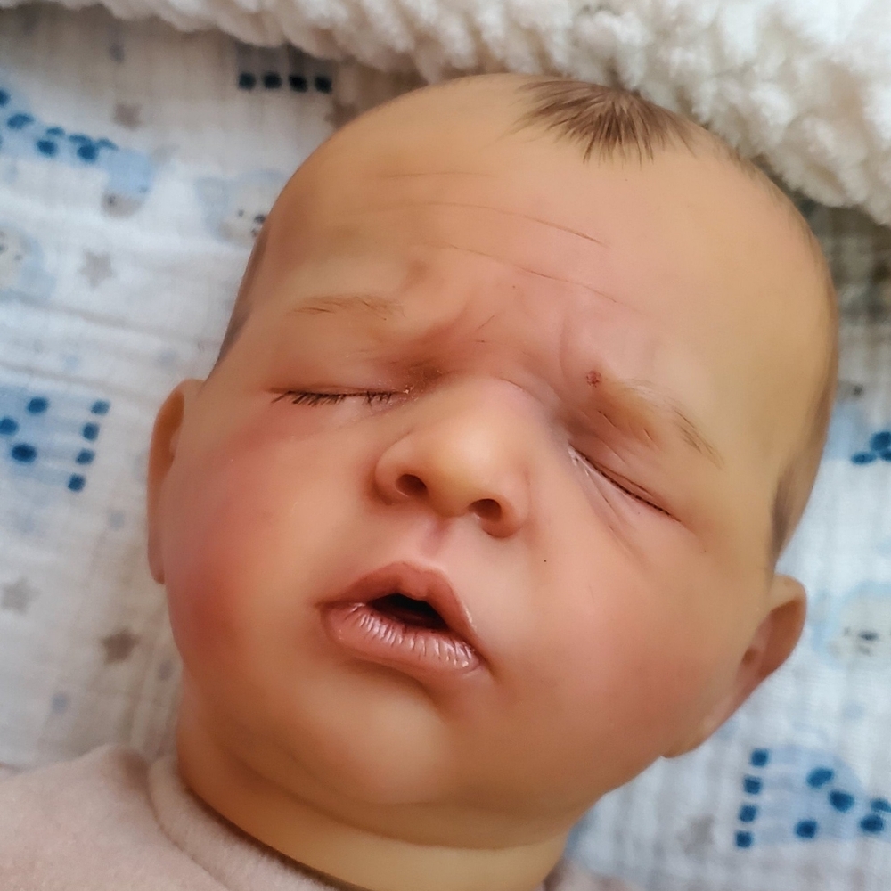 Artist painted reborn preemie baby boy